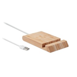 Chargeur sans fil en bambou Odos 
