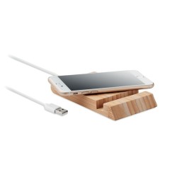 Chargeur sans fil en bambou Odos 