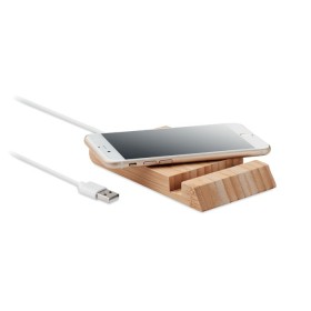 Chargeur sans fil en bambou Odos 