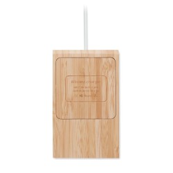 Chargeur sans fil en bambou Odos 