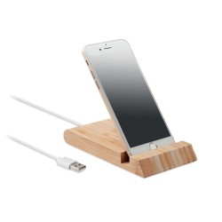 Chargeur sans fil en bambou Odos 