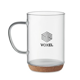 Tasse en verre base en liège Lisbo 