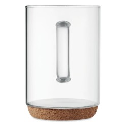 Tasse en verre base en liège Lisbo 