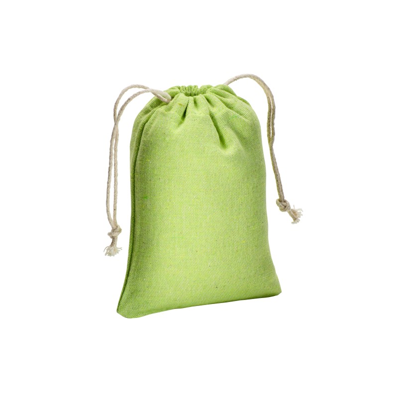 Pochon cadeau en coton recyclé 150 g/m2, 10 x 14 cm 