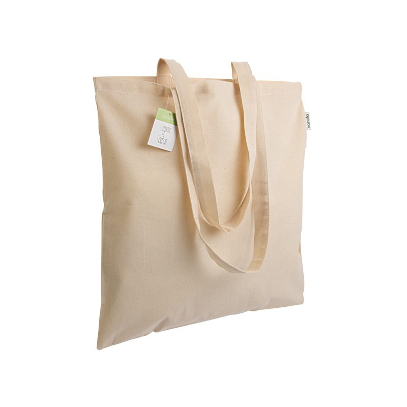 Shopper en coton organique 140g/m2, anses longues 