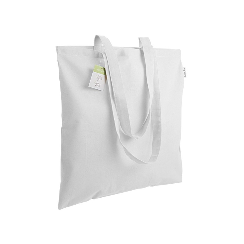 Shopper en coton organique 140g/m2, anses longues 