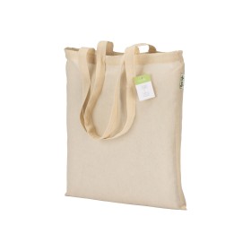 Tote-bag en coton bio 100 g/m2, anses longues 