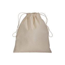 Sac en coton naturel 135 g/m2 avec filet et fermeture par cordon, 25x30 cm 