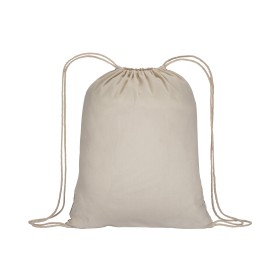 Sac-à-dos en coton 135g/m2 avec fermeture par cordon, base en liège 