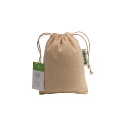 Pochon cadeau en coton organique, 140 g/m2, 10 x 14 cm 