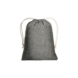 Pochon cadeau en coton recyclé 150 g/m2, 15 x 20 cm 