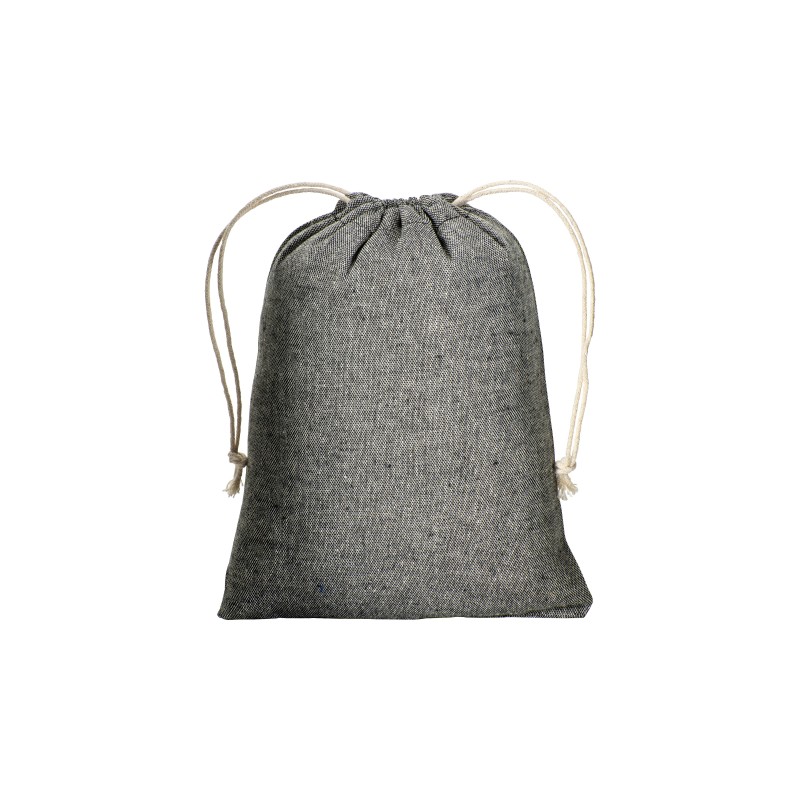 Pochon cadeau en coton recyclé 150 g/m2, 15 x 20 cm 