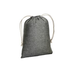 Pochon cadeau en coton recyclé 150 g/m2, 15 x 20 cm 