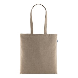 Shopper en coton recyclé 190 g/m2, anses longues, 38 X 42 cm 