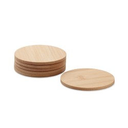 Lot de 6 sous-verres en bambou Bayin Set 