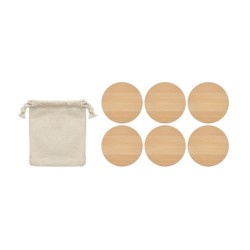 Lot de 6 sous-verres en bambou Bayin Set 