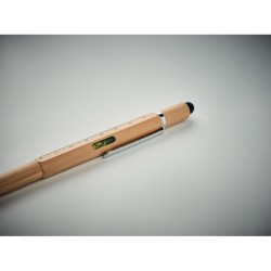 Stylo niveau à bulle en bambou Toolbam 