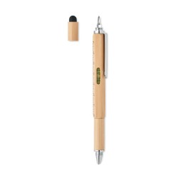 Stylo niveau à bulle en bambou Toolbam 