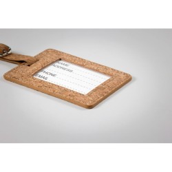 Etiquette à bagage en liège Coco 
