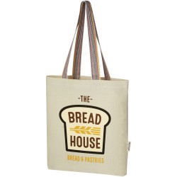 Sac shopping Rainbow de 5 l en coton recyclé 180 g/m² 