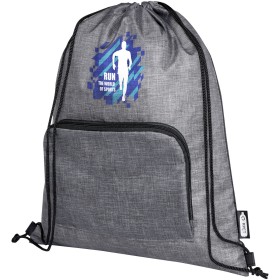 Sac pliable 7 L recyclé avec cordon de serrage Ash 