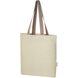 Sac shopping Rainbow de 5 l en coton recyclé 180 g/m² 