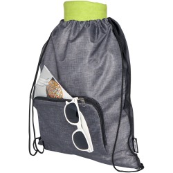Sac pliable 7 L recyclé avec cordon de serrage Ash 