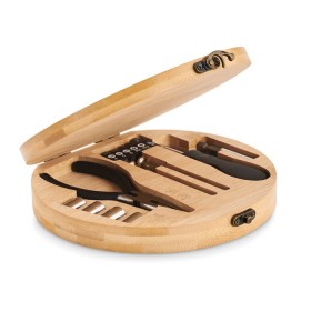 15 piece tool set bamboo case 
