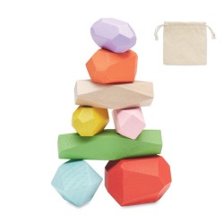 8 Pieces en bois empilables Dolmen 