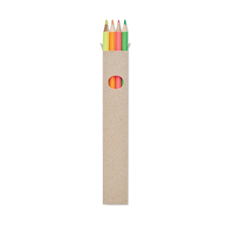 4 crayons surligneurs dans une Bowy 