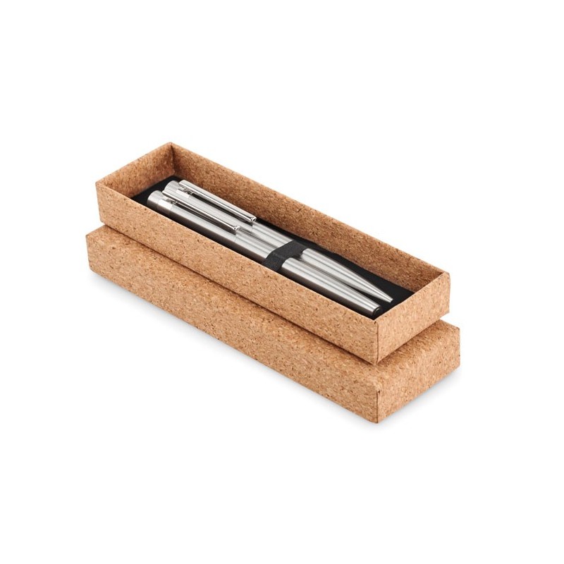 Stylos en acier inox. recyclé Graz Set 