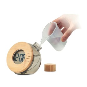 Horloge à eau LCD en bambou Droppy Lux 