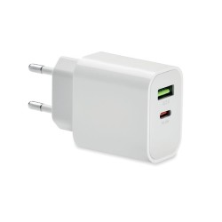 Chargeur 18W 2 ports, prise UE Port 