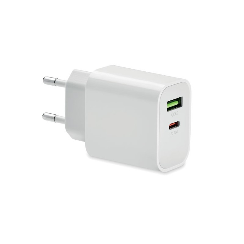 Chargeur 18W 2 ports, prise UE Port 