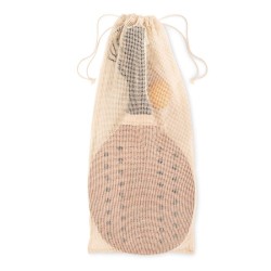 Set beach tennis en bois de ros Palas 