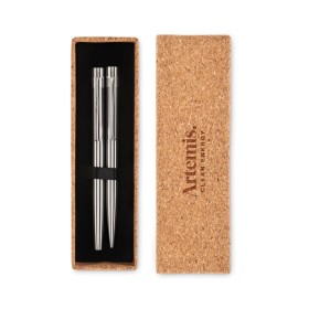 Stylos en acier inox. recyclé Graz Set 