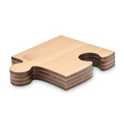 Lot de 4 sous-verres puzzle Lepy 