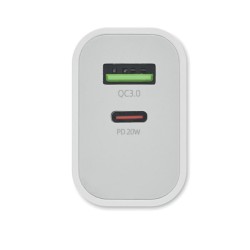 Chargeur 18W 2 ports, prise UE Port 