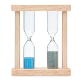 Lot de 2 sabliers en bois Bi 