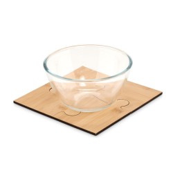 Lot de 4 sous-verres puzzle Lepy 