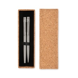 Stylos en acier inox. recyclé Graz Set 