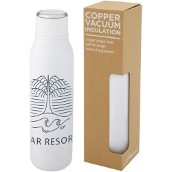 Bouteille isotherme Marka 600 ml avec couche de cuivre et avec boucle métallique 