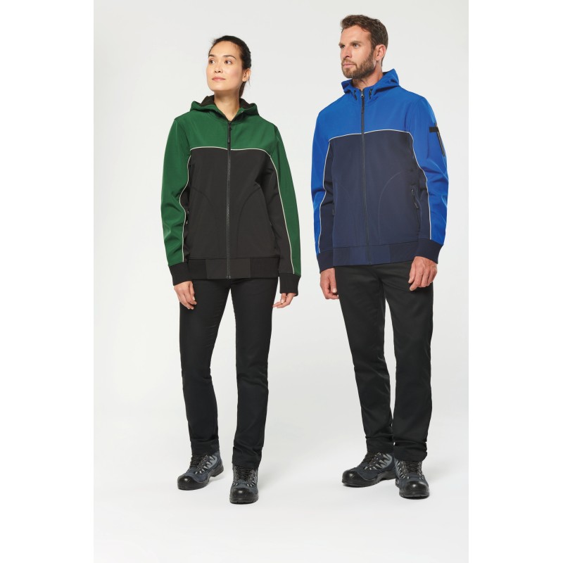 Veste softshell 3 couches bicolore BIONIC-FINISH® ECO unisexe 