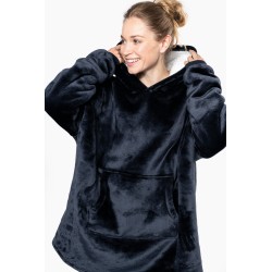 Plaid poncho unisexe 