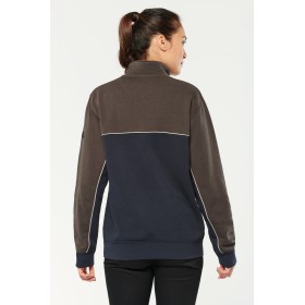 Sweat-shirt écoresponsable col zippé unisexe 