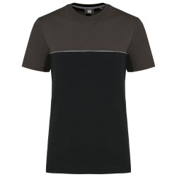 T-shirt bicolore écoresponsable manches courtes unisexe 