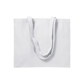 Sac shopping en coton (200 g/m2), anses longues et soufflet 