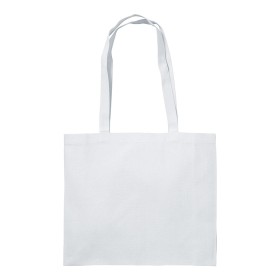 Sac shopping en coton (200 g/m2), anses longues et soufflet 