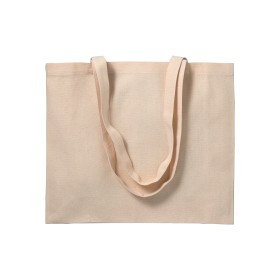 Shopper avec soufflet en coton 200 g/m2, anses longues 