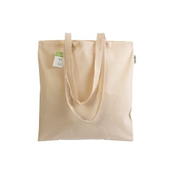 Shopper en coton organique 140g/m2, anses longues 